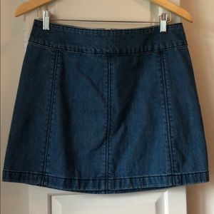 Free People denim skirt